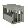 Ef Furniture Ruffluv Pet Crate End Table - Grey 482404